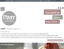 Tablet Screenshot of laboratoire-first.com